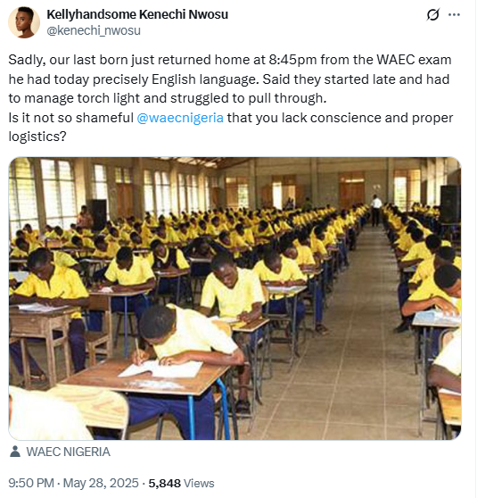 Students Write WAEC Amid Blackout and Insecurity, Sparking Outrage
