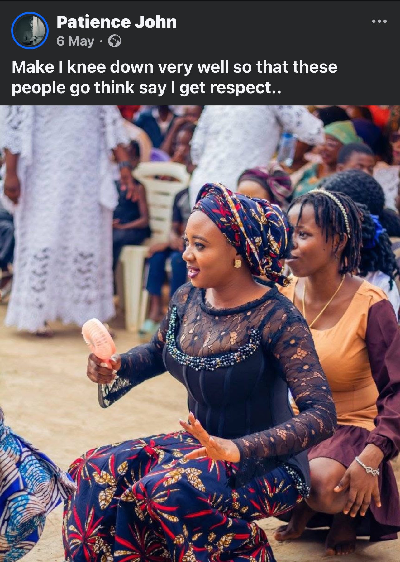 Nigerian Woman Posts Wedding Photos With Witty Captions That Perfectly Match Her Expressions
