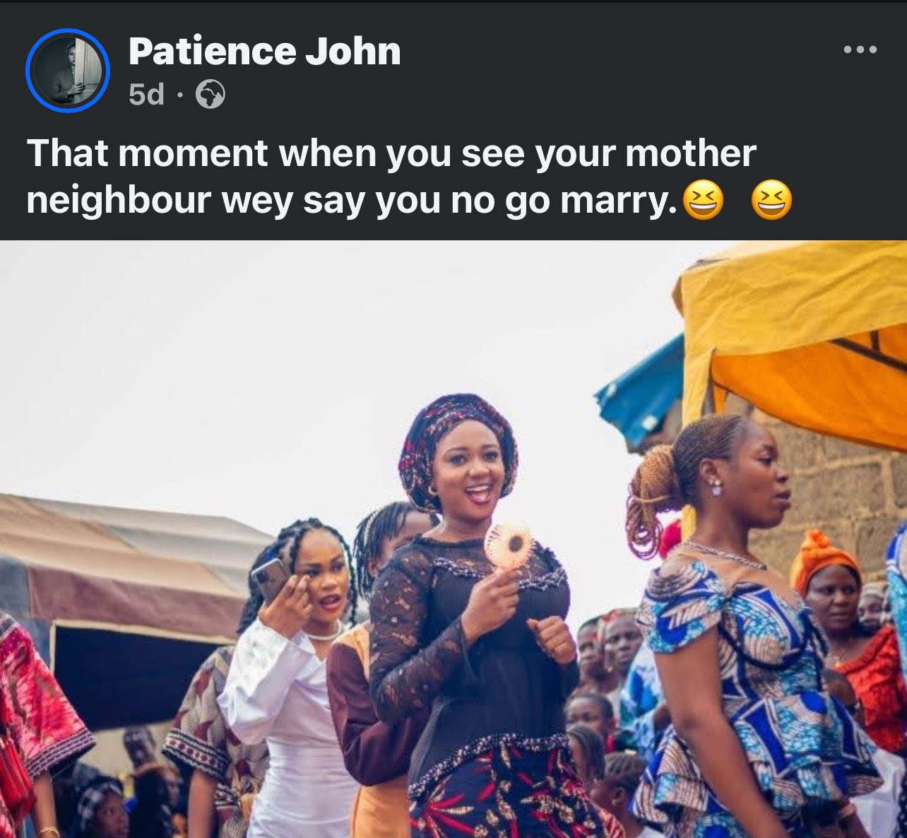 Nigerian Woman Posts Wedding Photos With Witty Captions That Perfectly Match Her Expressions
