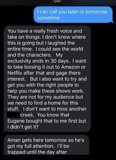 Alleged Text Messages Between Tyler Perry and Derek Dixon in Sexual Assault Claims Surface
