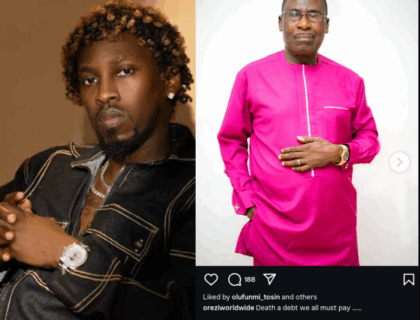 Orezi Mourns Father’s Death in Emotional Tribute