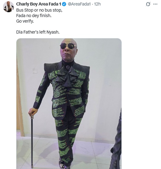 Charly Boy Reacts to Renaming of Lagos Bus Stop in Olamide’s Honour