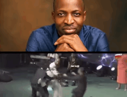 Man Climbs Stage And Grabs Singer Dunsin Oyekan Mid-Ministration