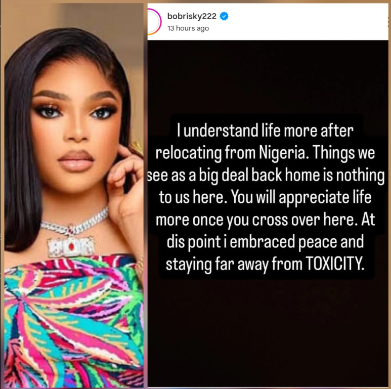 Bobrisky Says Life Abroad Helped Him Discover Peace, Escape Nigeria’s “Toxicity”