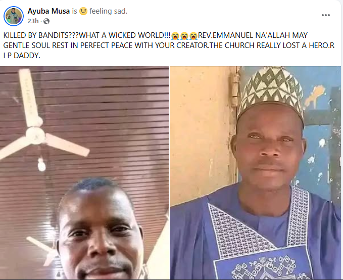 Pastor, Worshipper Killed As Gunmen Attack Baptist Church In Katsina