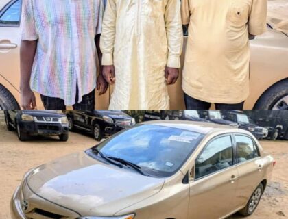 Police Nab Notorious Car Snatchers, Recover Stolen Toyota Corolla In Kano