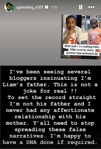 Mohbad’s Ally Spending Says He’s Open To DNA Test, Dismisses Claims Of Being Liam’s Biological Father 
