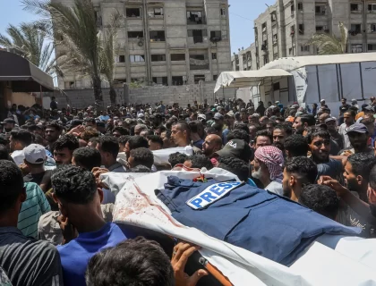 Israeli Strikes On Gaza Hospital Kill Journalists And Medics, Spark Global Outcry