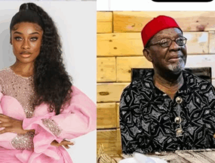 Uriel Oputa Mourns Uncle, Veteran Nollywood Actor Fabian Adibe, At 82