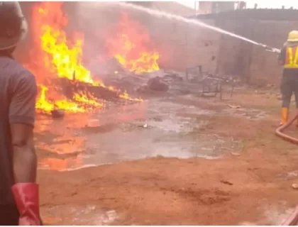 Fire Destroys 14 Shops At Ogundipe Market In Ibadan