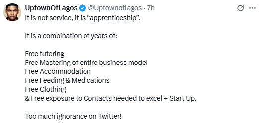 Netizens React as X-User Labels Businessmen Opening Shops for Apprentices After Years of Service as “Low-Key Slavery”
