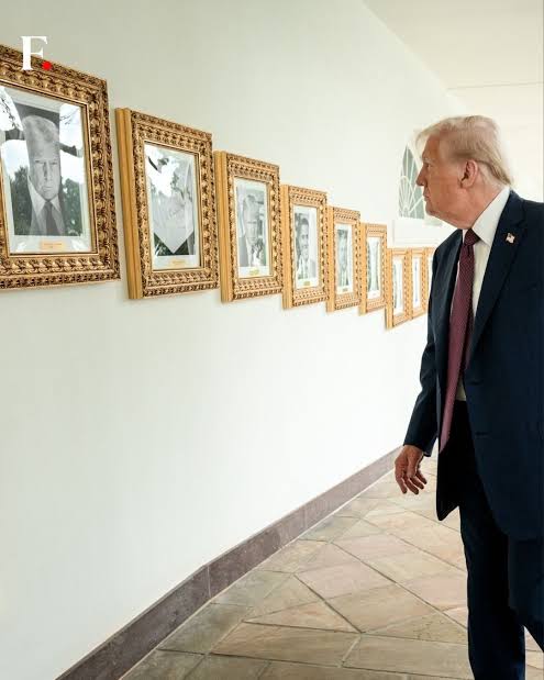 Trump Unveils White House “Presidential Walk Of Fame,” Replaces Biden Portrait With Autopen Image