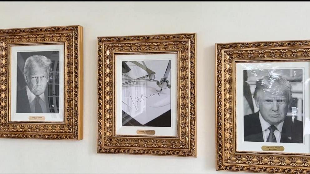 Trump Unveils White House “Presidential Walk Of Fame,” Replaces Biden Portrait With Autopen Image