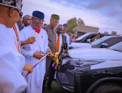 Aiyedatiwa Gifts New SUVs To Ondo Monarchs, Pledges Continued Support For Traditional Rulers