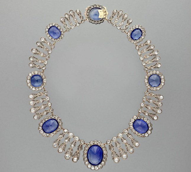 Necklace from the sapphire set of Queen Marie-Amélie and Queen Hortense 