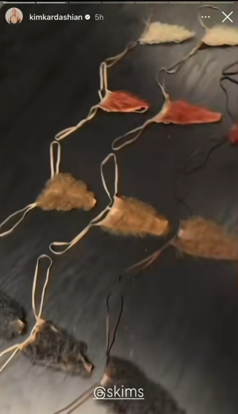 Kim Kardashian’s Skims Sells Out Controversial Faux Hair Thong