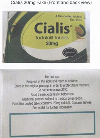 NAFDAC Alerts Nigerians to Beware of Counterfeit Cialis Tablets


