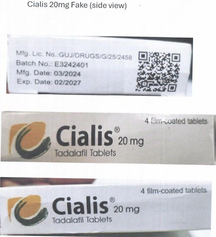 NAFDAC Alerts Nigerians to Beware of Counterfeit Cialis Tablets

