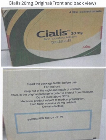 NAFDAC Alerts Nigerians to Beware of Counterfeit Cialis Tablets


