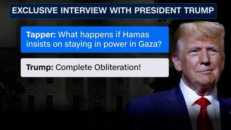 Trump Warns Hamas Of “Complete Obliteration” If It Refuses To Relinquish Control Of Gaza