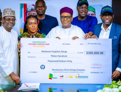 Fresh Boost For Cancer Care As NNPC/Renaissance JV Donates $300,000 To Sustain Abuja Radiotherapy Machine