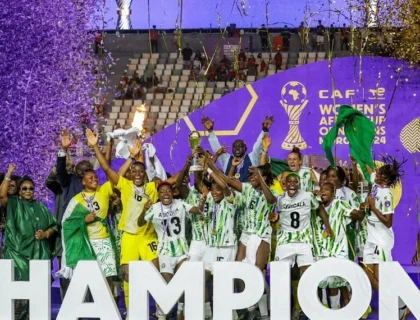 Super Falcons Secure CAF Women’s Team of the Year Hat-Trick
