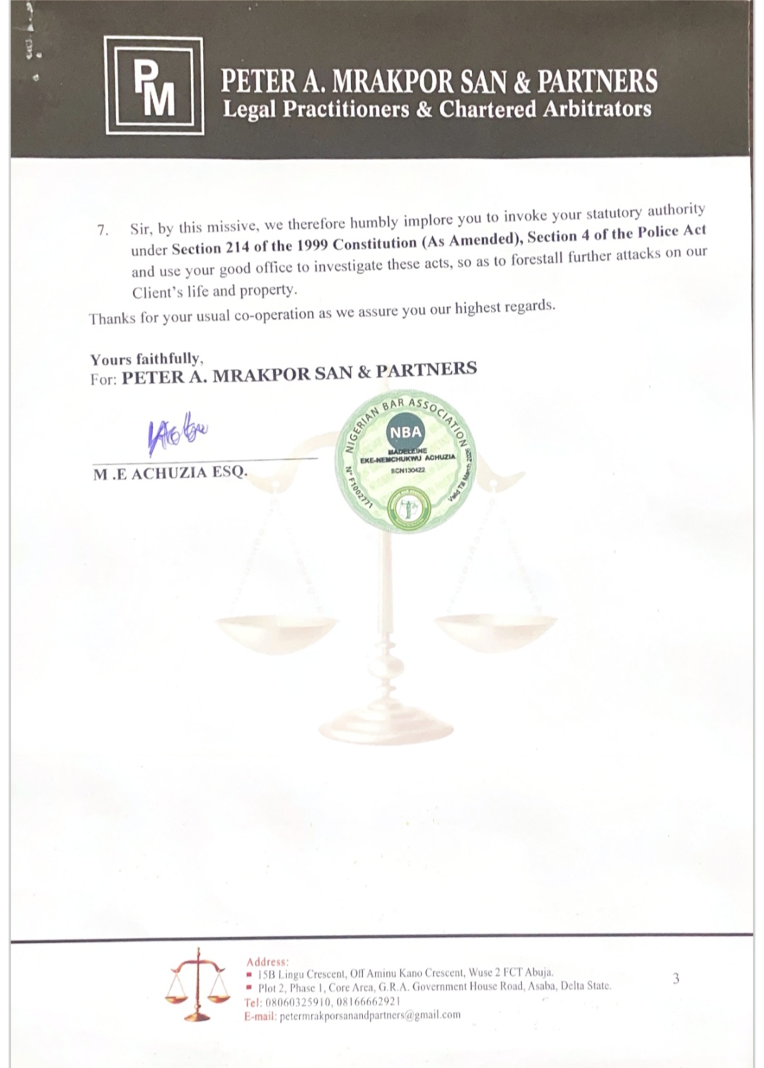 Delta Businessman Petitions IGP Over Alleged Security Guard Conspiracy