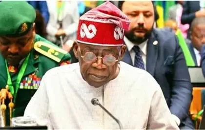 President Tinubu Holds Talks with CAF Chief in Kenya